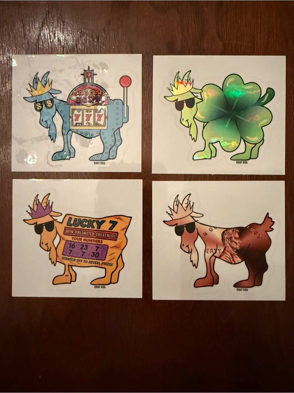 GOAT USA Sticker Set